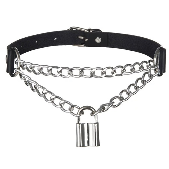 Dolls Kill Jewelry - Lock Me Up Choker